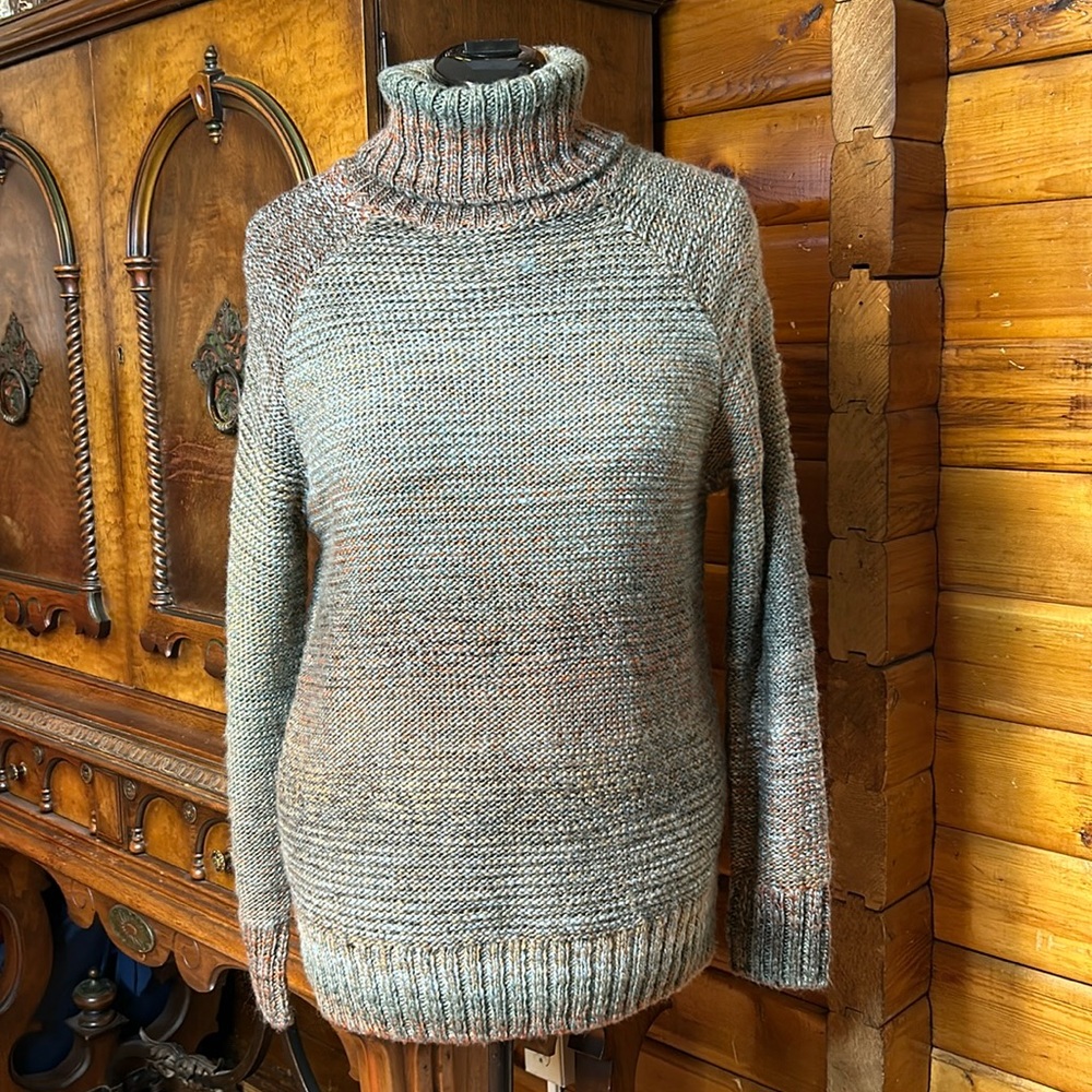 Prana Turtleneck Knit Wool Blend Sweater S